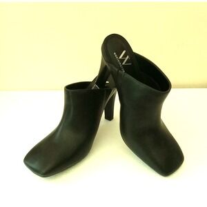 Worthington Black Slide On Heels Women Shoes Size 7 Medium NWT